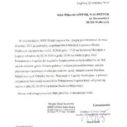 Wyjazd do Legnicy odwołany…
