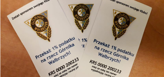 Przekaż 1% podatku na rzecz Górnika