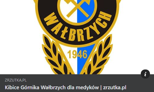 Kibice Górnika dla medyków !
